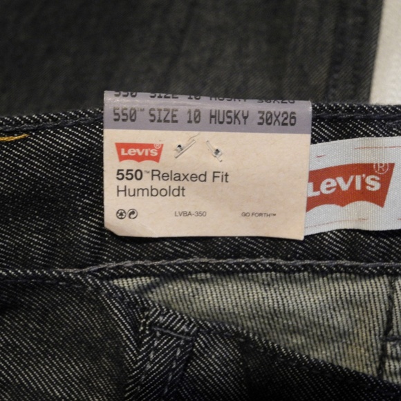 Levi 550 Boy Relaxed Fit Sz 10 Husky 30 x 26 - Picture 6 of 6